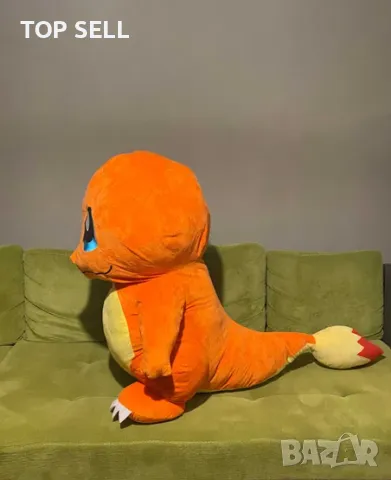 Чармандър плюшена играчка 90см / Charmander plush toy 90cm, снимка 2 - Плюшени играчки - 49943360