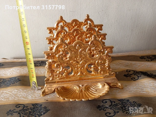 Винтидж салфетник,поставка за писма, снимка 2 - Други ценни предмети - 51392841