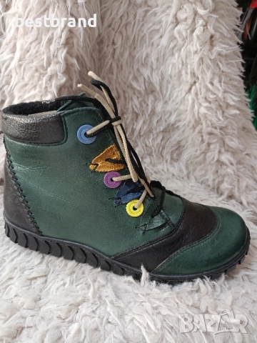 Цветни, ежедневни, дамски боти,от естествена кожа, код 366/145, снимка 12 - Маратонки - 51776224