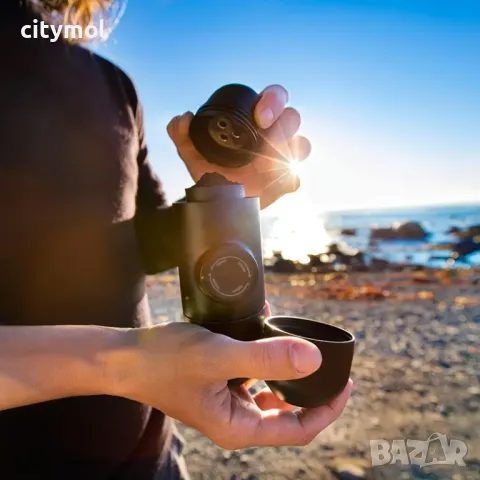 Мини еспресо машина, Портативна, Ръчна кафемашина за пътуване 70 мл, снимка 4 - Кафемашини - 49931603