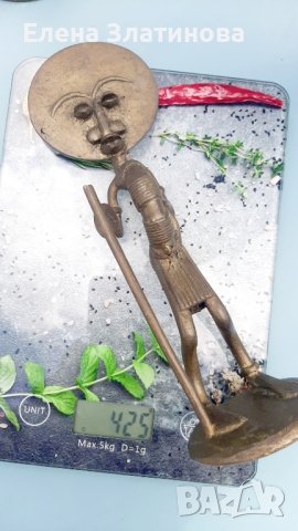 Африканска скулптура , снимка 3 - Статуетки - 41448833