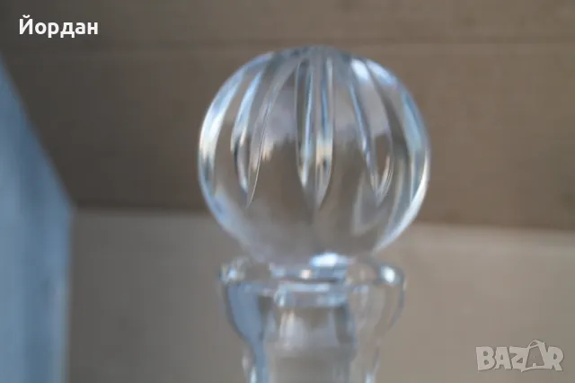 Кристално шише за алкохол, снимка 2 - Антикварни и старинни предмети - 47853843