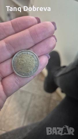  2 ЕВРО Италия 2002 Данте Алигиери, снимка 2 - Колекции - 53493758