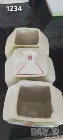 Стар порцеланов сервиз,буркани кухненски, снимка 8 - Антикварни и старинни предмети - 53578532