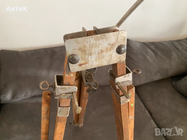 Дървена Тринога Статив Трипод, снимка 5 - Антикварни и старинни предмети - 51592618