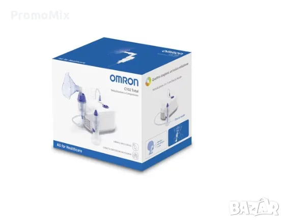 Компресорен инхалатор Omron X102 Total Небулизатор пулверизатор назален душ, снимка 8 - Други - 50065037