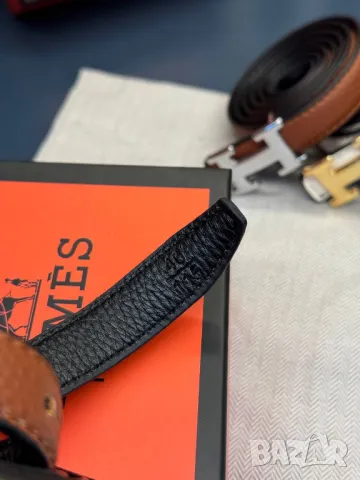 колани от естествена кожа hermes 2см, снимка 3 - Колани - 50406192