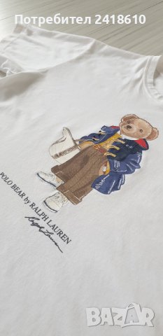 POLO Ralph Lauren Bear Cotton Womens Size L НОВО! ОРИГИНАЛ! Дамска Тениска!, снимка 13 - Тениски - 44480729