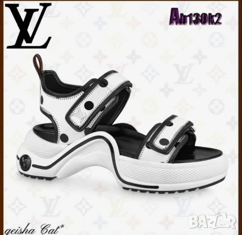 дамски сандали на платформа louis vuitton , снимка 3 - Сандали - 51002612