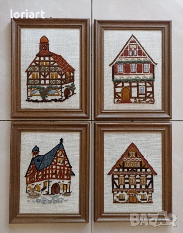 Ретро бродерии с къщи