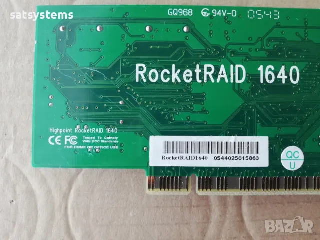 HighPoint Rocket Raid 1640 PCI 4x Sata Internal Raid Controller Card, снимка 11 - Други - 48130900