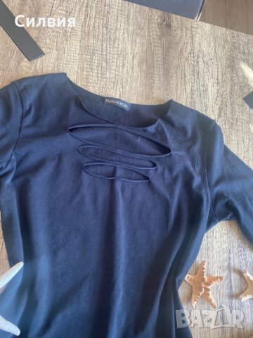 Черна къса рокля, снимка 4 - Рокли - 34108820