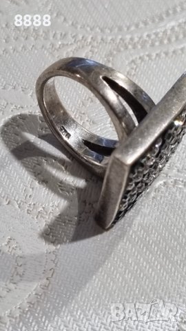 Сребърен пръстен 925 проба , снимка 6 - Пръстени - 44341045