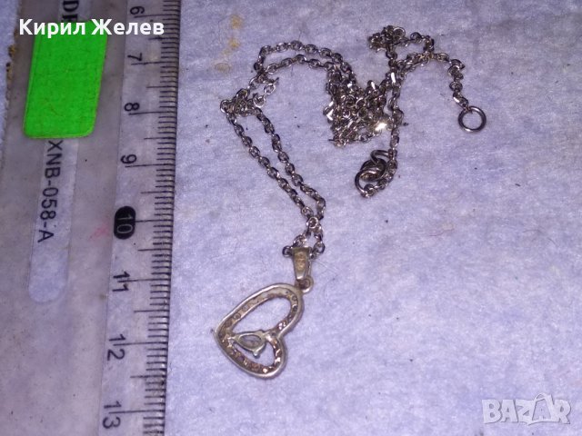 СКЪПОЦЕНЕН СРЕБЪРЕН ИТАЛИАНСКИ СЪРЦЕВИДЕН МЕДАЛЬОН със СРЕБЪРНА ВЕРИЖКА 925 СРЕБРО 28579, снимка 11 - Колиета, медальони, синджири - 41336844