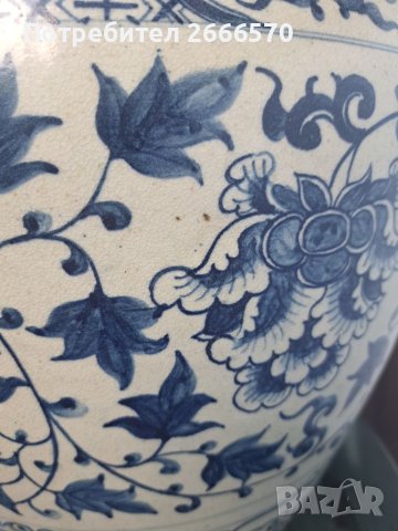 YUAN DYNASTY blue and white vase  , китайска ваза, снимка 8 - Антикварни и старинни предмети - 41681456