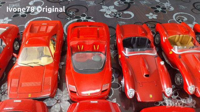 МЕТАЛНИ КОЛИ  FERRARI  НА Bburago 1:18, снимка 7 - Колекции - 44780643