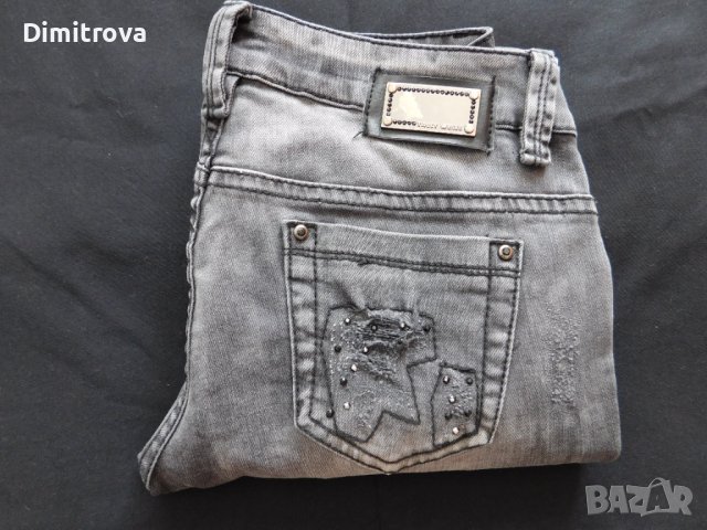 Дамски дънки Tally well с интересен принт, снимка 6 - Дънки - 42570051