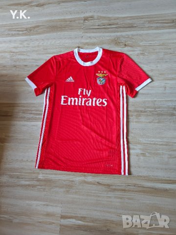 Оригинална мъжка тениска Adidas Climalite x S.L. Benfica / Season 19-20 (Home), снимка 2 - Тениски - 41941097