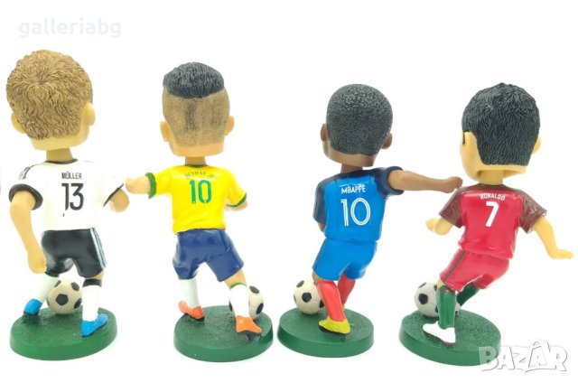 Фигури на футболисти - Neymar, CR7, Messi, De Bruyne, Muller, Mbappe, снимка 3 - Фигурки - 41531457