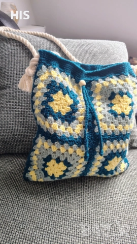 Дамски плетени чанти луксозни, ръчна изработка от качествени прежди, различни модели, снимка 11 - Чанти - 39398104