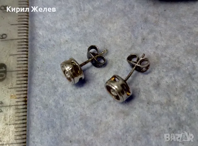 АЖУРНИ СКЪПОЦЕННИ ПОСРЕБРЕНИ МЕДНИ ОБЕЦИ с БЛЕСТЯЩИ ФАСЕТИРАНИ ПЛАНИНСКИ КРИСТАЛИ 47677, снимка 4 - Обеци - 49757333