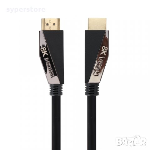 Кабел HDMI - HDMI 1м Ver:2.1 8k Dolby vision HDR VCom SS001210 Черен Cable HDMI M/HDMI M, снимка 2 - Кабели и адаптери - 33987301