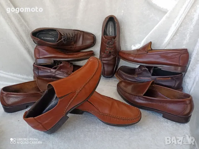 Мъжки мокасини КАТО НОВИ LUCIANO BELLINI® original, 💯 % естествена кожа, 42 - 43, снимка 8 - Мокасини - 49756446