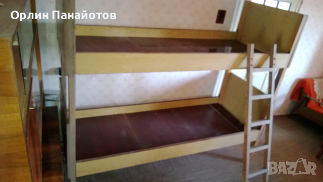 двуетажно детско легло, снимка 2 - Мебели за детската стая - 44614469