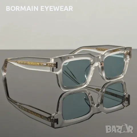 Слънчеви очила BORMAIN ICON нови, UV400, зелени стъкла, прозрачна рамка, снимка 7 - Слънчеви и диоптрични очила - 56211134