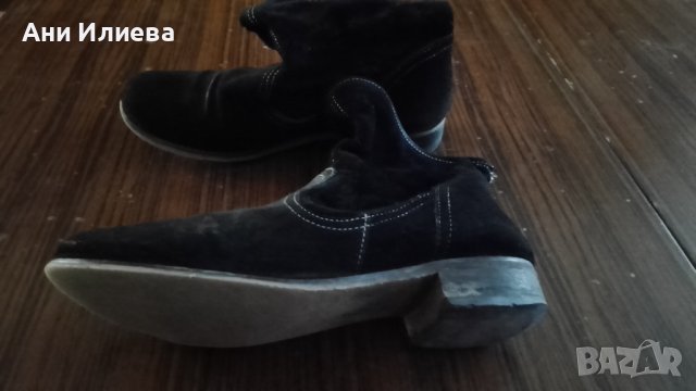Пролетно - летни ботушки естествен велур, снимка 6 - Дамски боти - 41599091