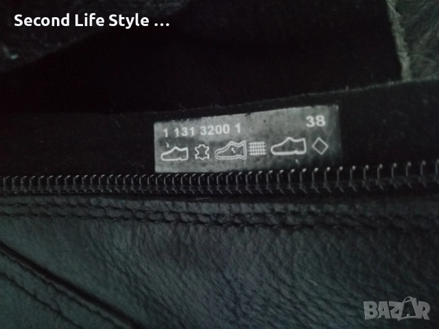 №38 дамски боти естествена кожа в черен цвят марка 5th Avenue, снимка 12 - Дамски боти - 52915798