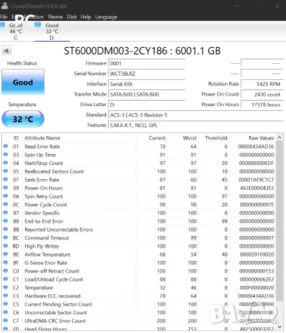 HDD 6TB Seagate Barracuda Compute ST6000DM003, снимка 2 - Твърди дискове - 55743368