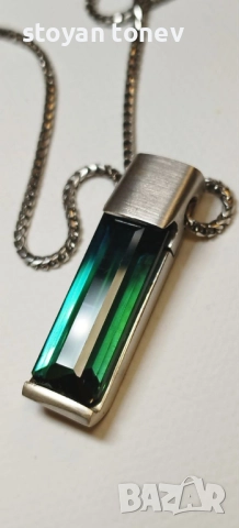 Изключително Колие с Афгански Индиколит Турмалин в 18К златен обков!, снимка 4 - Колиета, медальони, синджири - 52744553
