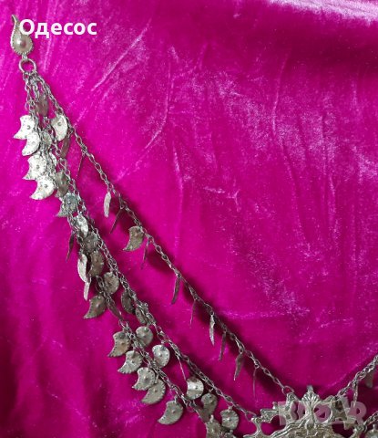 Старинен етнографски накит,трепка,начелник,косичник, снимка 6 - Антикварни и старинни предмети - 38958378