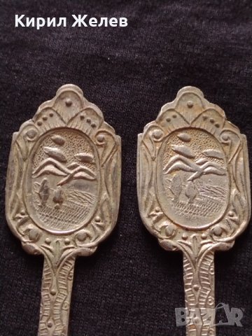 Две ретро вилички за десерт орнаментирани изящни за колекция декорация битов кът - 63361, снимка 2 - Други ценни предмети - 34619574