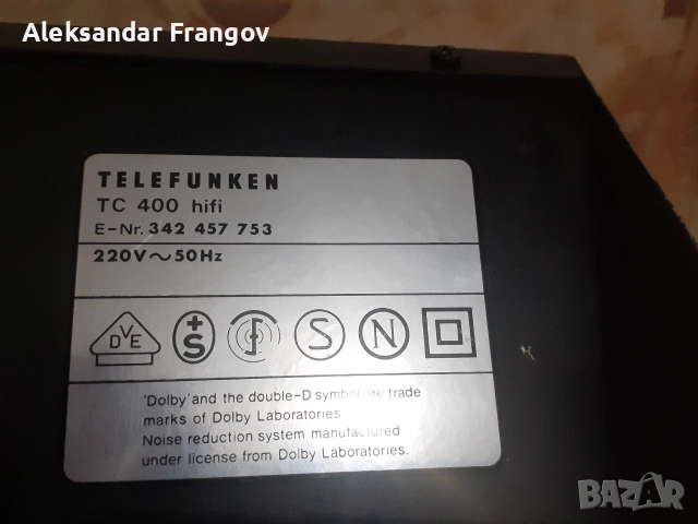 продавам дек TELEFUNKEN TC 400 hifi, снимка 9 - Декове - 52724754
