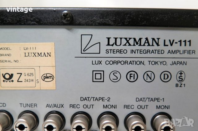 Luxman LV-111, снимка 7 - Ресийвъри, усилватели, смесителни пултове - 39850272