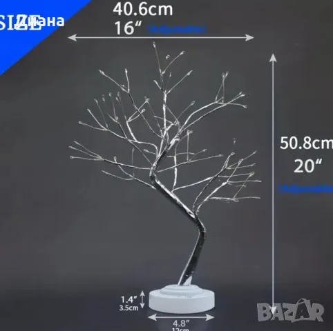 Декоративно LED светещо дърво, снимка 4 - Други - 49153244