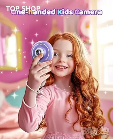 Нова Детска 1080P HD селфи камера, подарък за момичета 3-9 г. играчка, снимка 3 - Конструктори - 49265164