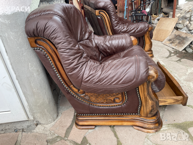 продавам масивна холова гарнитура 3+2+маса, снимка 12 - Други - 44740344