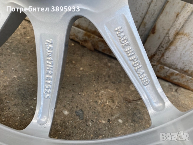 Оригинални джанти на Mercedes - Benz 17”, снимка 8 - Гуми и джанти - 52506672