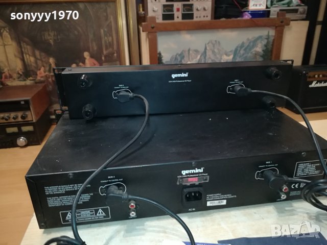 GEMINI X2 CD DJ PLAYER 0209231800LNV, снимка 11 - Ресийвъри, усилватели, смесителни пултове - 42057785