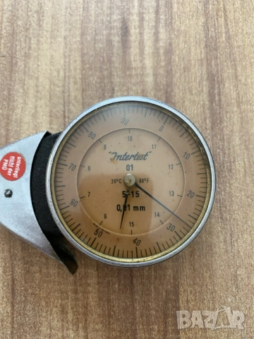 Немски вътрешен индикаторен шублер Kroeplin Intertest 01 (5-15 mm / 0.01 mm), снимка 2 - Други инструменти - 55738625