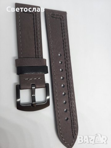 Кожена каишка Deluxe за Huawei GT/Pro/GT2/GT3/Watch 3, pro , Samsung S, снимка 7 - Смарт гривни - 39779531