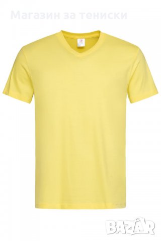 Мъжки тениски с остро деколте, снимка 4 - Тениски - 34394106