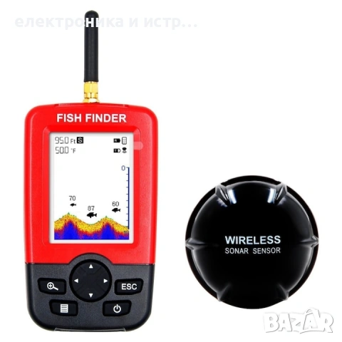 Сонар Fish finder Z70 (стойка за лодка + усилваща обхвата антена ) 