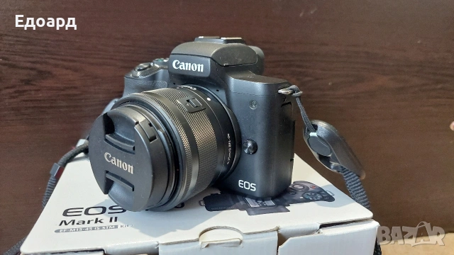 Canon EOS M50 Mark II 2 + допълнителни аксесоари и резервна батерия, снимка 8 - Фотоапарати - 53221852