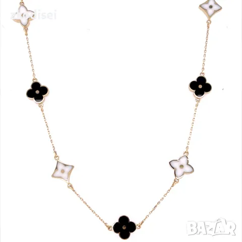 Златно колие Louis Vuitton 6,42гр. 42см. 14кр. проба:585 модел:26602-4, снимка 2 - Колиета, медальони, синджири - 47848061