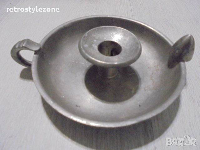 № 8512  Винтидж английски свещник CROWN & ROSE 