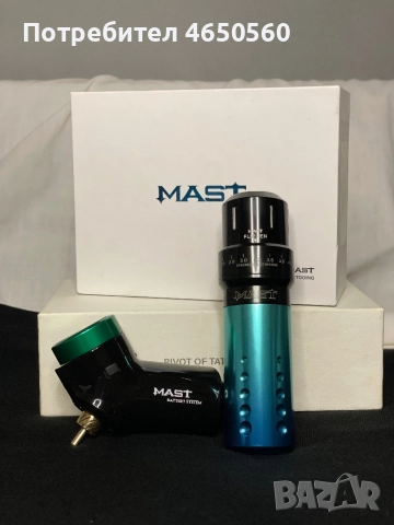 Mast Flip Rotary Tattoo Pen Machine 2.6-4.0mm Seven-stroke Length with T3 Wireless Tattoo Battery, снимка 3 - Друга електроника - 52408320